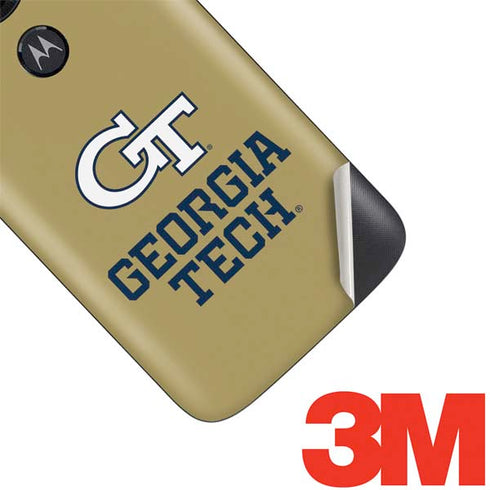 Georgia Institute of Technology Gold LogoType GT Moto E5 Play Skin